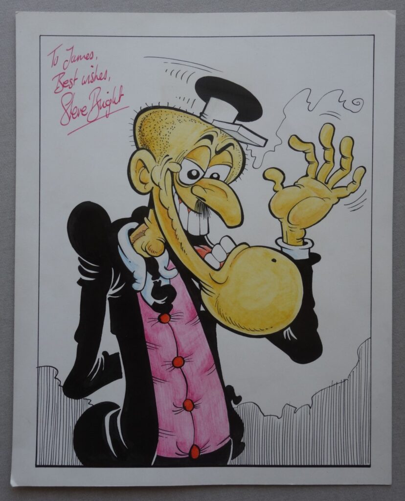 School Fun + Buster Comic Artwork "B. Ware - Caretaker" IPC 1980s Steve Bright