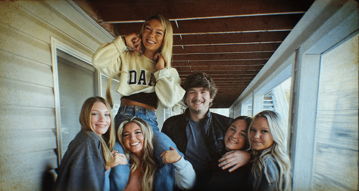 Photo of Kaylee Gonclaves, Maddie Mogen, Xana Kernodle, and Ethan Chapin.