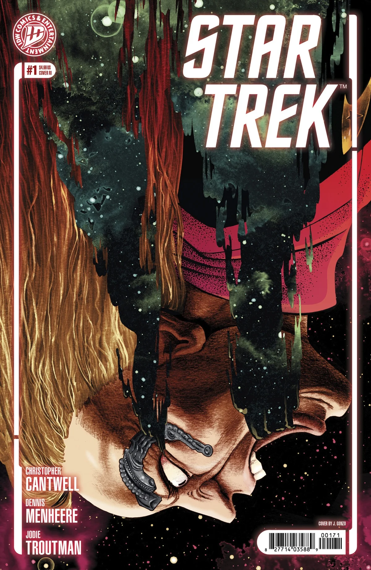 Star Trek #1 variant cover RI 1-25 by J. Gonzo