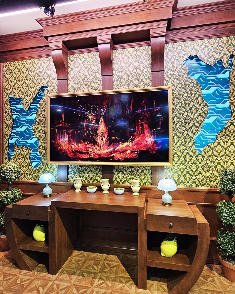 VisionQuest Human Torch imagery D23 Booth.