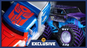 Transformers Monster Jam Crossover Reveals Epic New Figures of Optimus Prime, Grave Digger, Megatron, and More (Exclusive)