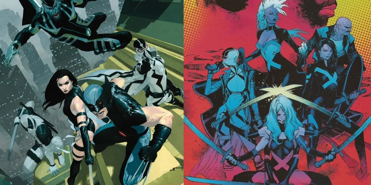 The Uncanny X-Force teams.