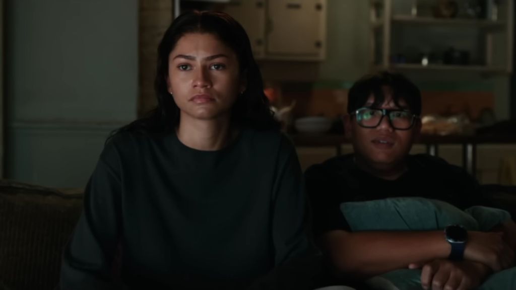 Zendaya as MJ and Jacob Batalon as Ned in Spider-Man Brand New Day