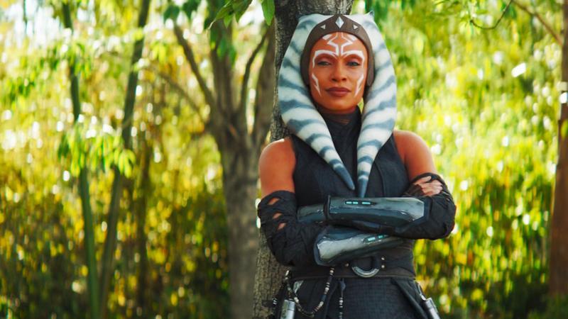 Rosario Dawson as Ahsoka in The Book of Boba Fett.