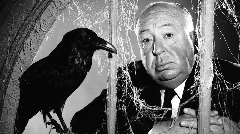 Alfred Hitchcock in a promotional photo for "Alfred Hitchcock Presents"