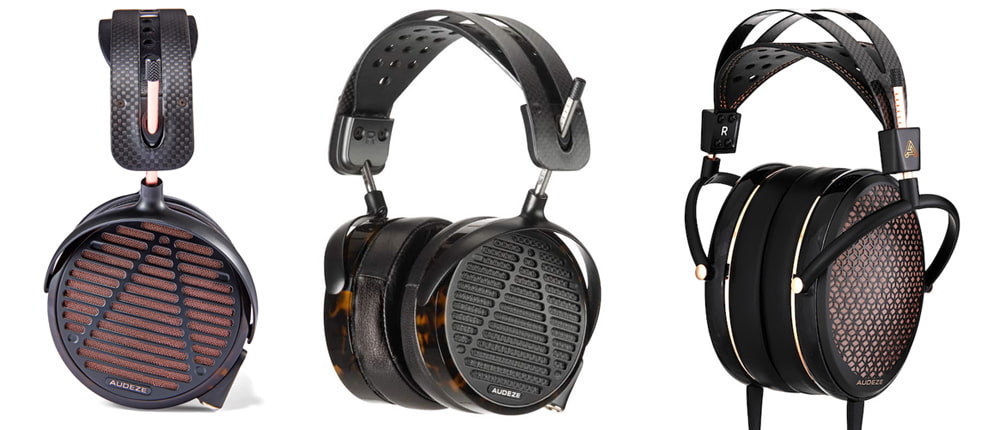 Audeze LCD-5s, LCD-5, and CRBN2 Audiophile Headphones