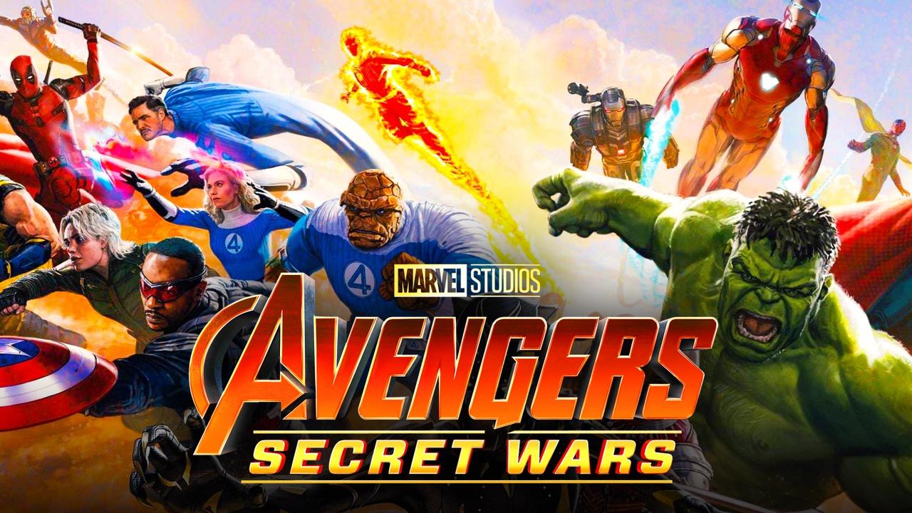 Avengers superheroes, Marvel Studios' Avengers Secret Wars logo