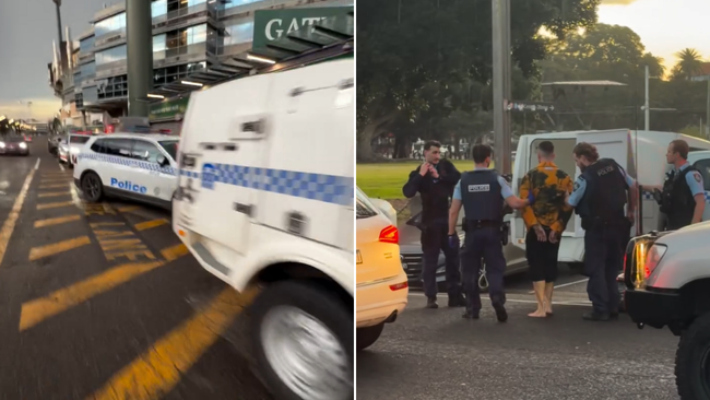 Two people were arrested.