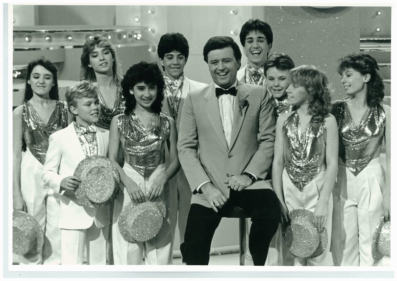 Johnny Young and cast of Young Talent Time.