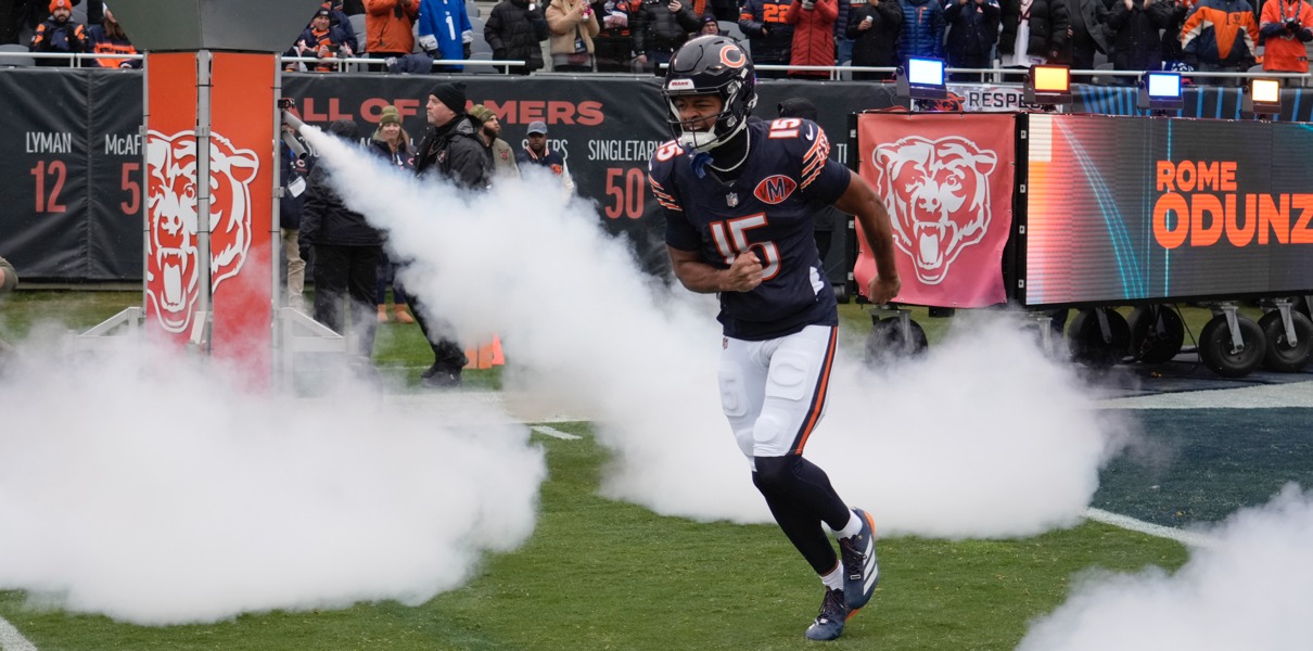 bears injury report receiver Rome odunze