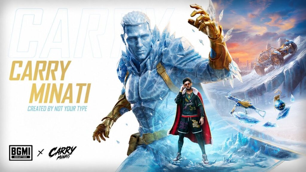 BGMI Adds Content Creator CarryMinati as Playable Character
