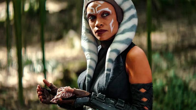 Rosario Dawson as Ahsoka in The Book of Boba Fett.