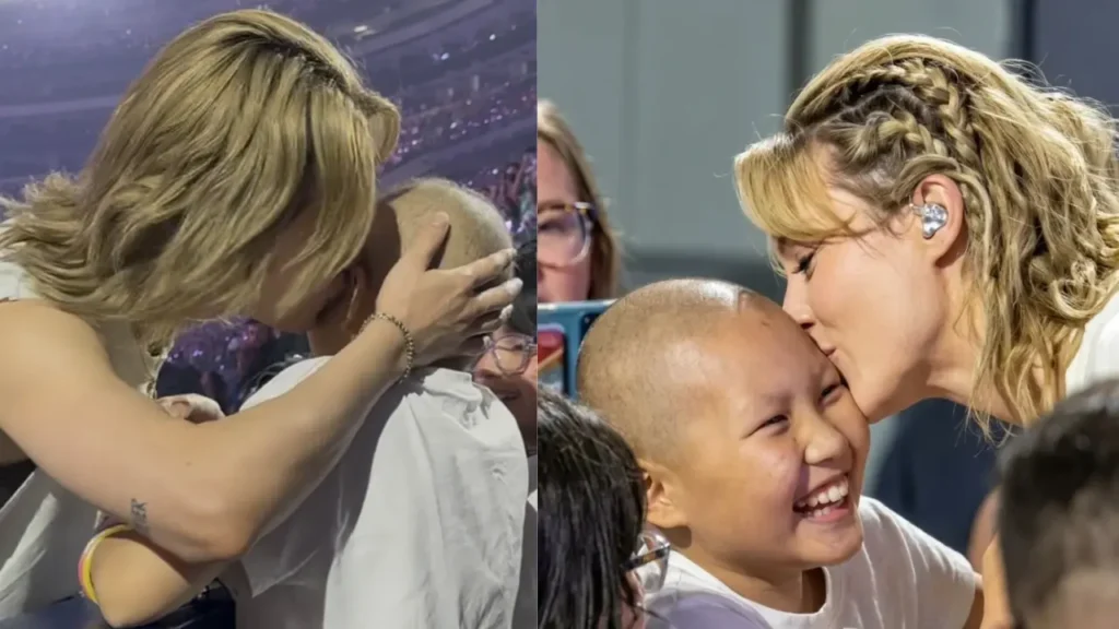 Watch! BTS Jimin kisses young cancer patient at US concert, video goes viral