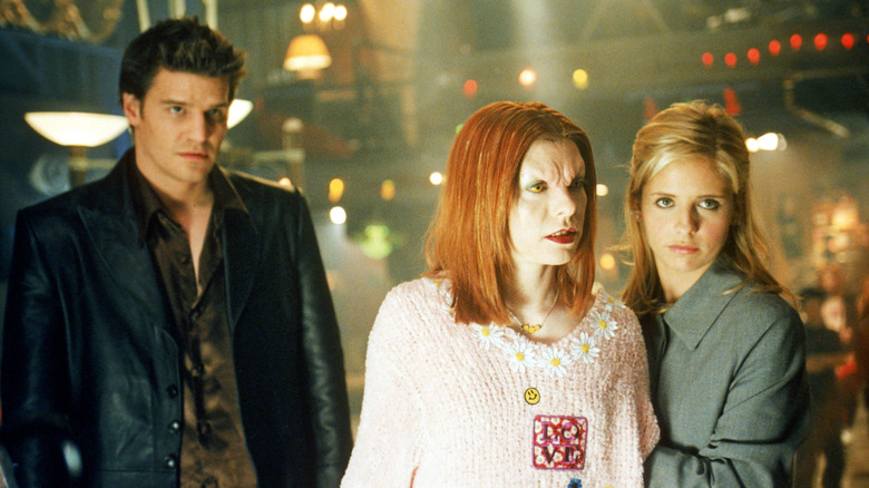 Buffy the Vampire Slayer's David Boreanaz, Alyson Hannigan, and Sarah Michelle Gellar