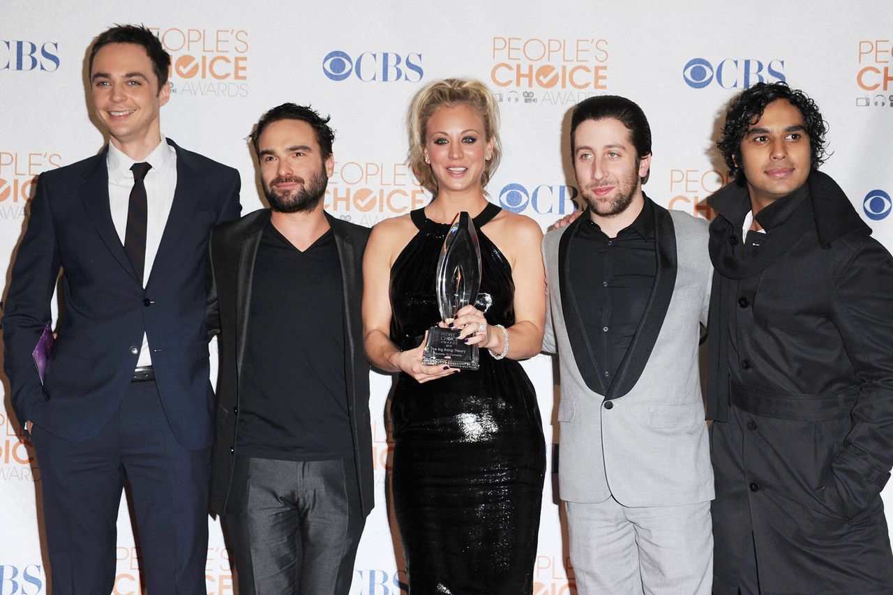 Jim Parsons, Johnny Galecki, Kaley Cuoco, Simon Helberg and Kunal Nayyar at the People’s Choice Awards in Los Angeles, California.Credit: Steve Granitz/WireImage
