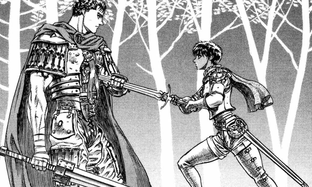 Berserk is basically a shoujo manga wrapped in Fist of the North Star, according to Kentaro Miura