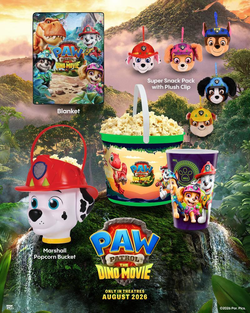 Cinemark Paw Patrol collectibles.
