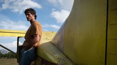 Jacob Elordi portraying the character Hig in director Ridley Scott's post-apocalyptic science fiction film, The Dog.