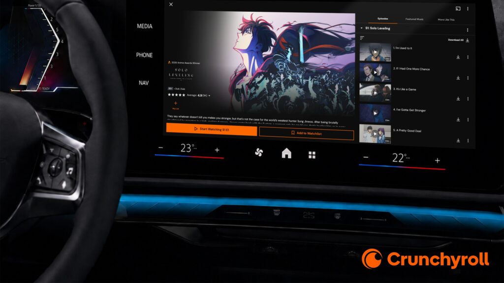 Exclusive: New Crunchyroll Collab Brings Anime Streaming to Cars