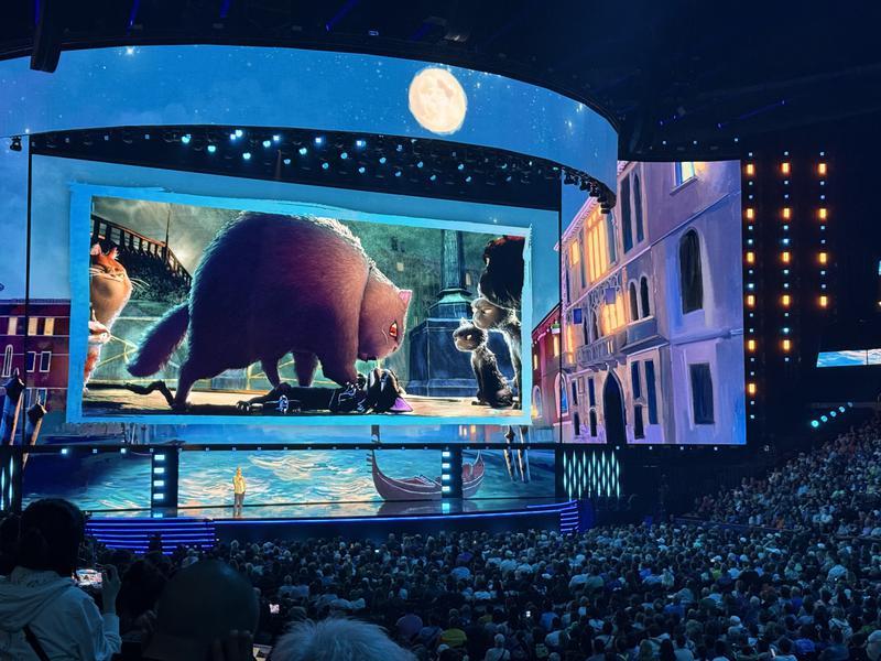Pixar's Gatto at D23 2026.