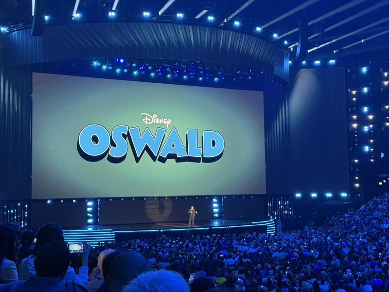 Disney's Oswald at D23 Disney entertainment Showcase.