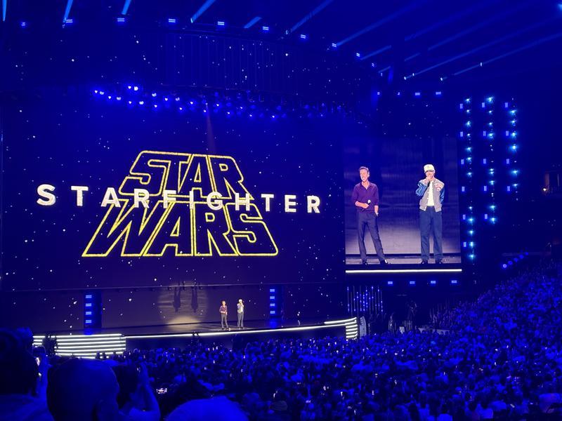 Shawn Levy and Ryan Gosling for Star Wars Starfighter at D23 2026.