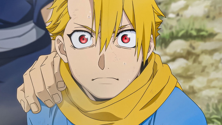 Yuru stand shocked with a hand on his shoulder in Daemons of the Shadow Realm