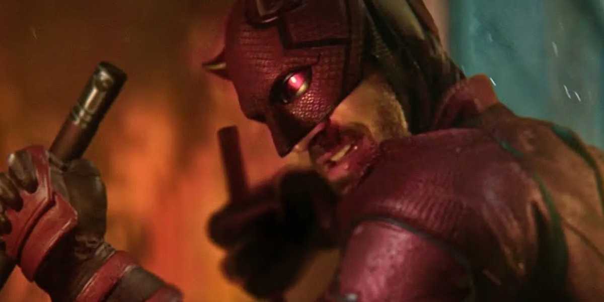Close up of Daredevil (Charlie Cox)