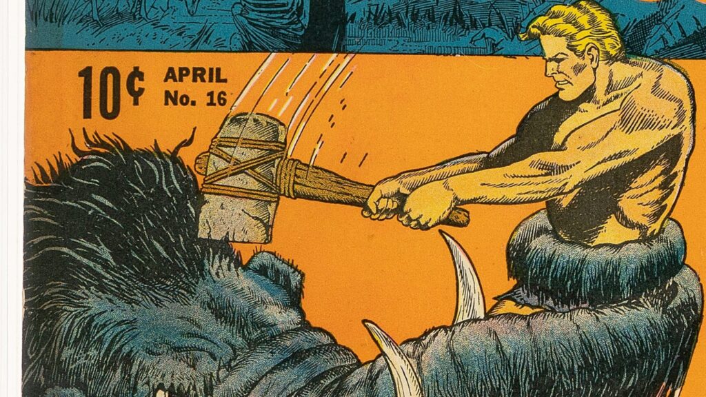 Nick Cardy’s Caveman Killers Cover on Jungle Comics #16, at Auction