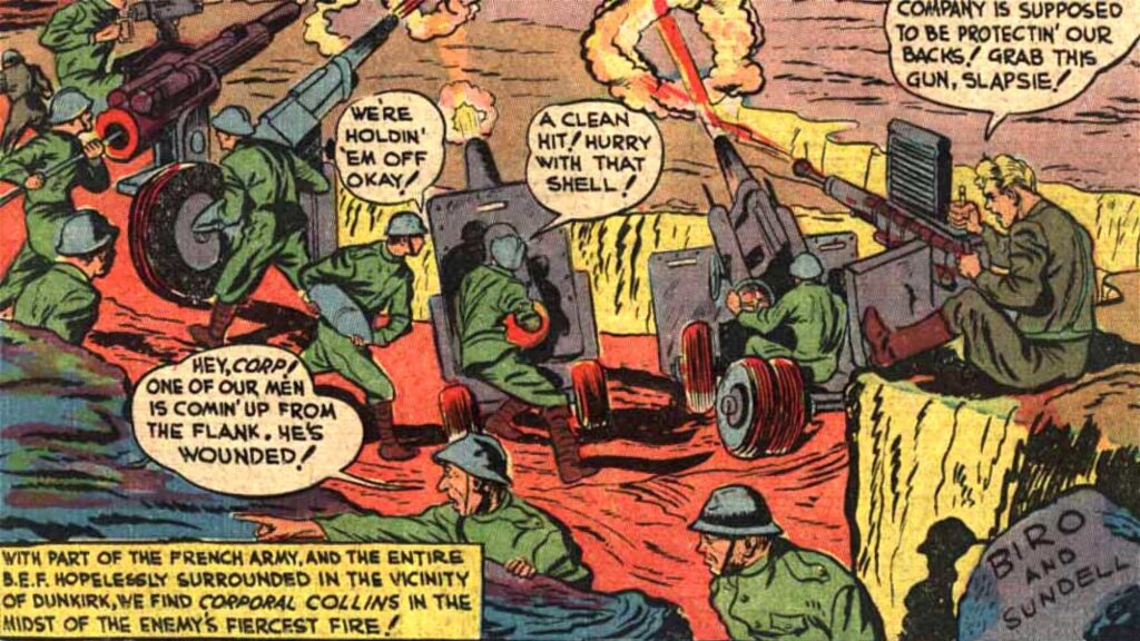 Dunkirk & a Hundred Years of War in Blue Ribbon Comics #7, at Auction