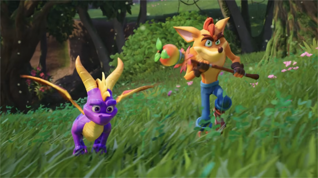 Crash Bandicoot Joins Fortnite Override With Retro PS1 Skin and Spyro Sidekick