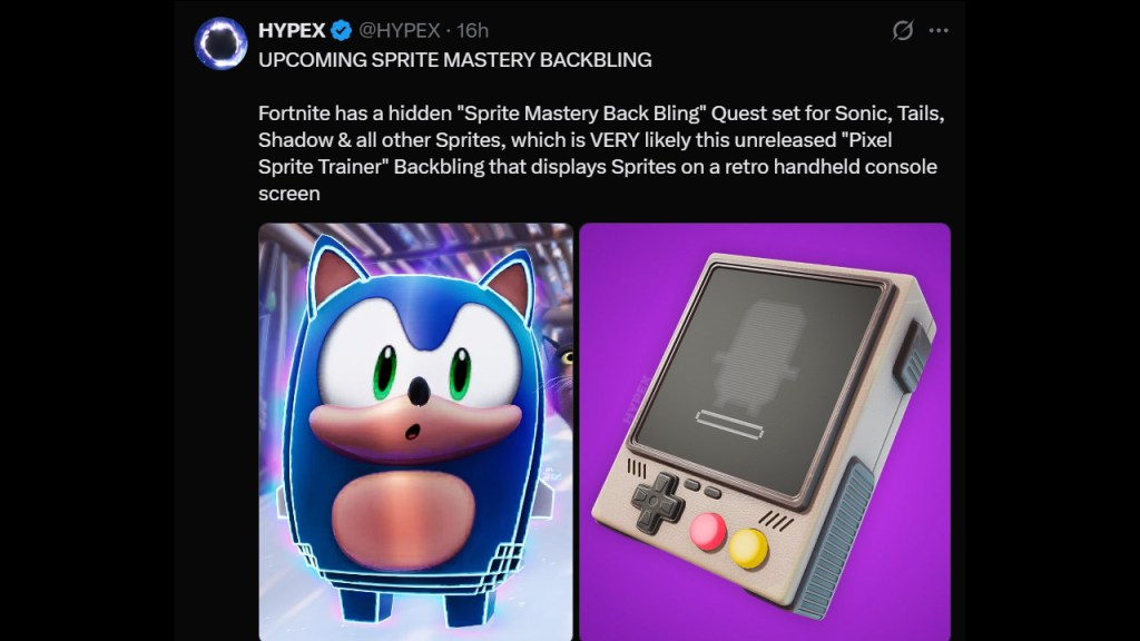 Fortnite Chapter 7 Season 4 Sprite Mastery Back Bling Leak