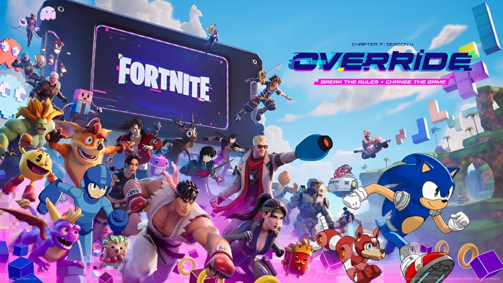 Fortnite Override Key Art 4k