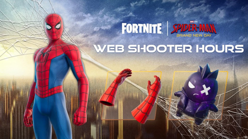 Fortnite Web Shooter Hours Wallpaper