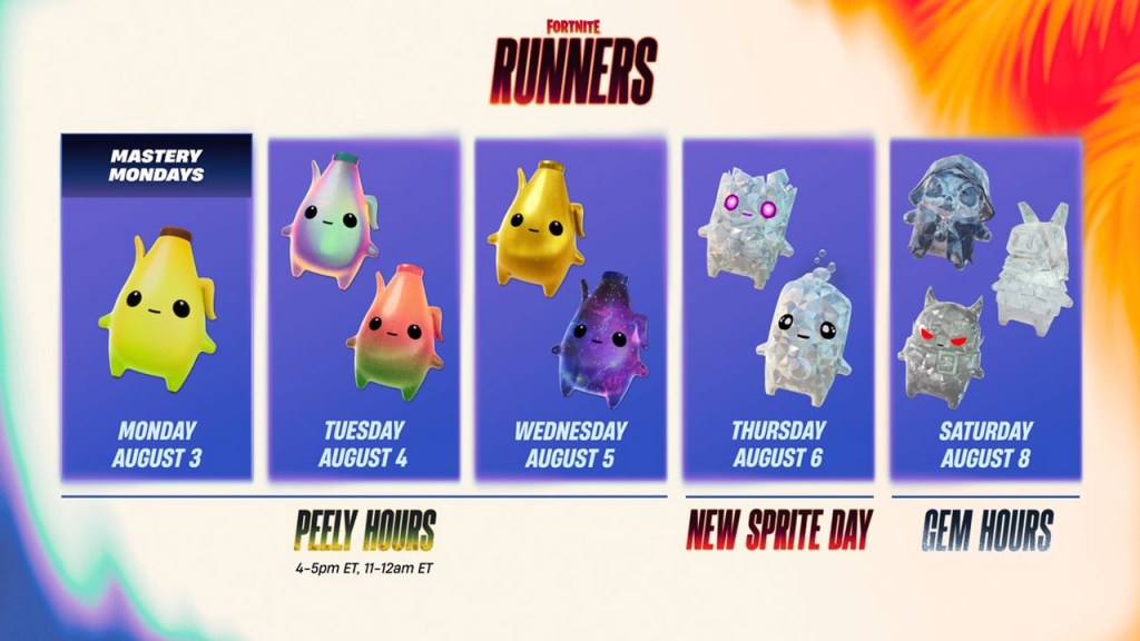 Fortnite Sprite Event August 3 to the 8