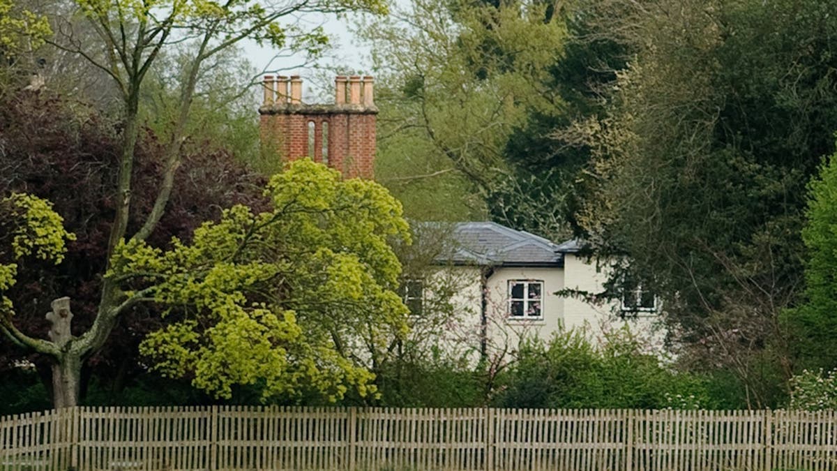Frogmore Cottage building surrounded by greenery in Windsor, England