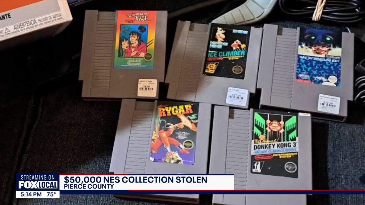 Family says crook stole $50K Nintendo collection in Pierce County