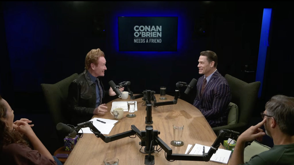 Conan O’Brien’s podcast interview with John Cena is a deeply wholesome watch
