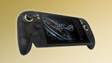 ROG Xbox Ally X20 over gold background