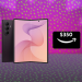 The Samsung Galaxy Z Fold8 Ultra with an Amazon gift card on a colorful background