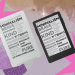 Two Xteink readers on a colorful background