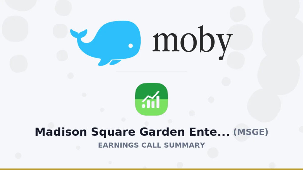Madison Square Garden Entertainment Corp. Q4 2026 Earnings Call Summary Madison Square Garden Entertainment Corp. Q4 2026 Earnings Call Summary