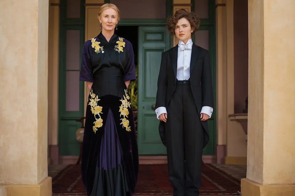 Genevieve O'Reilly and Phillipa Northeast in My Brilliant CareerCredit: Ian Routledge/Netflix