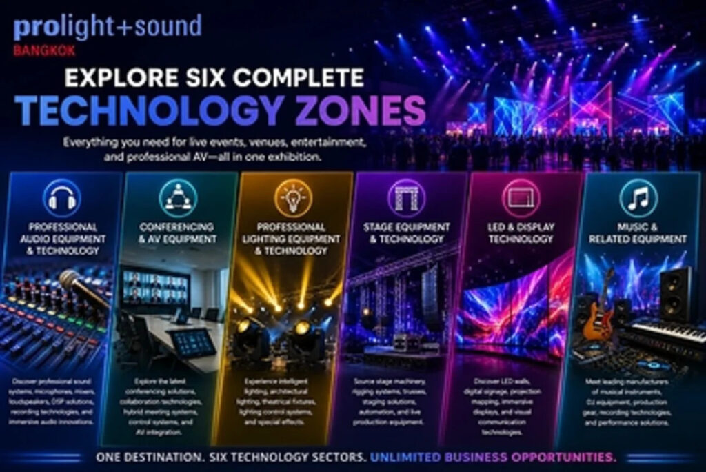 Prolight + Sound Bangkok debut set to energise Southeast Asia’s pro AV and entertainment technology market
