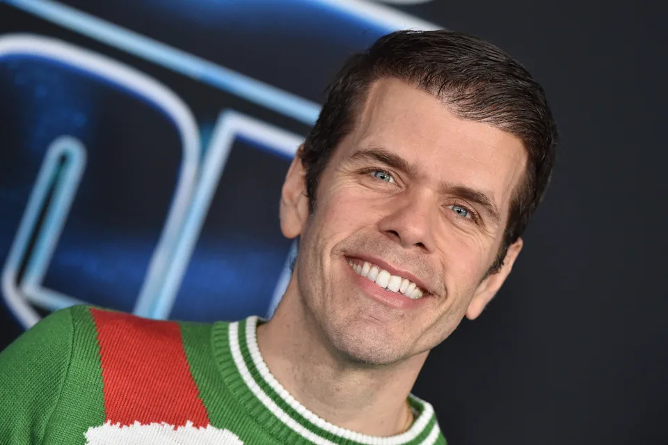 Perez Hilton attends the premiere of Spies in Disguise in Los Angeles.