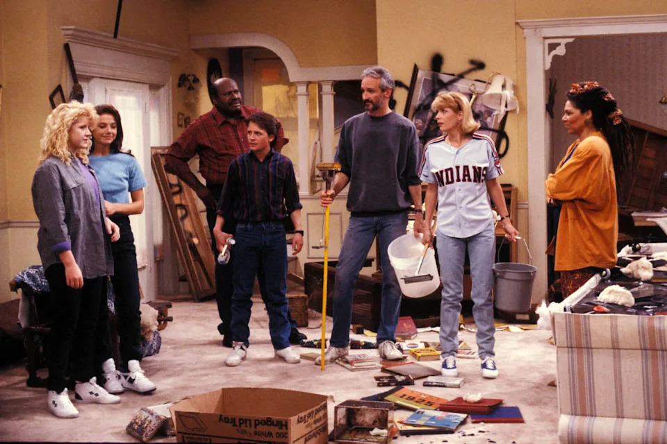 The cast of Family Ties