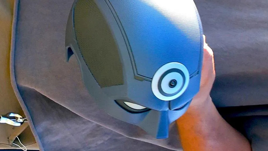 View of the 'Bullseye' mask is seen on the set of Daredevil: Born Again on Randalls Island on May 27, 2026 in New York City.
