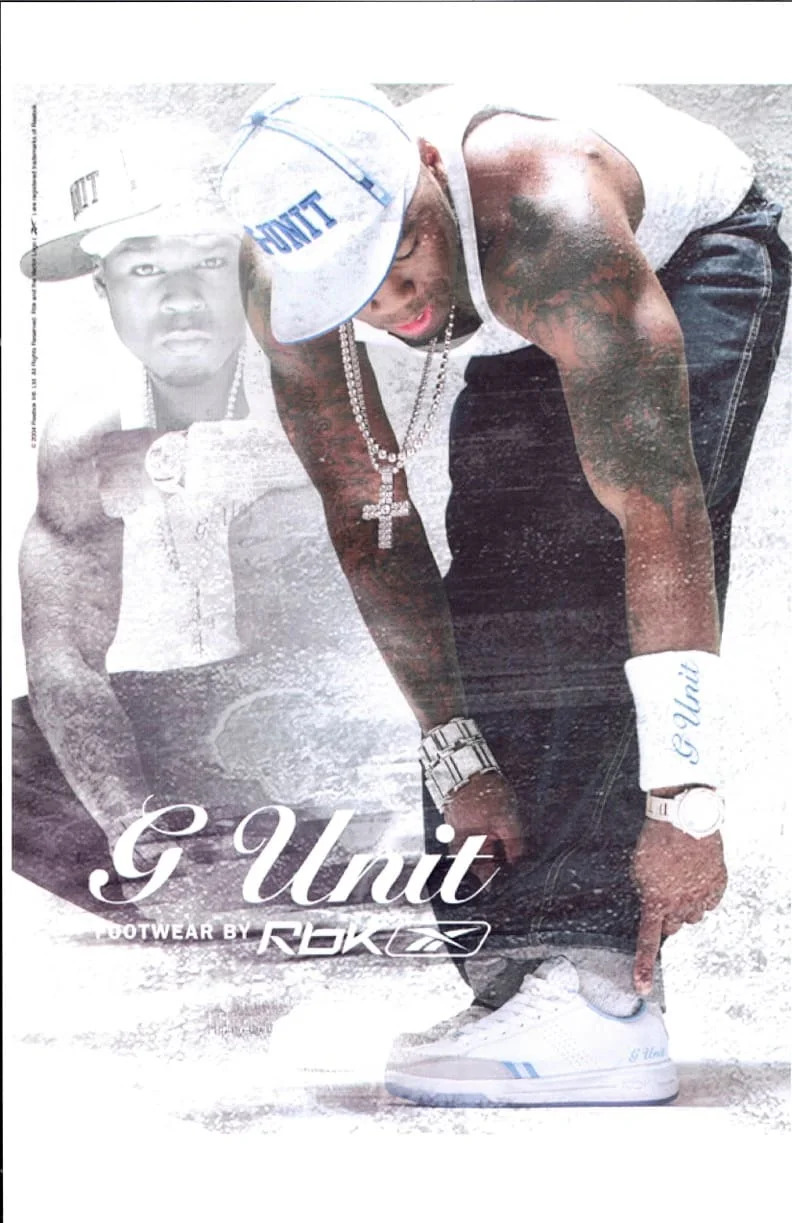 50 Cent G-Unit G6 Reebok 2003 advertisement.