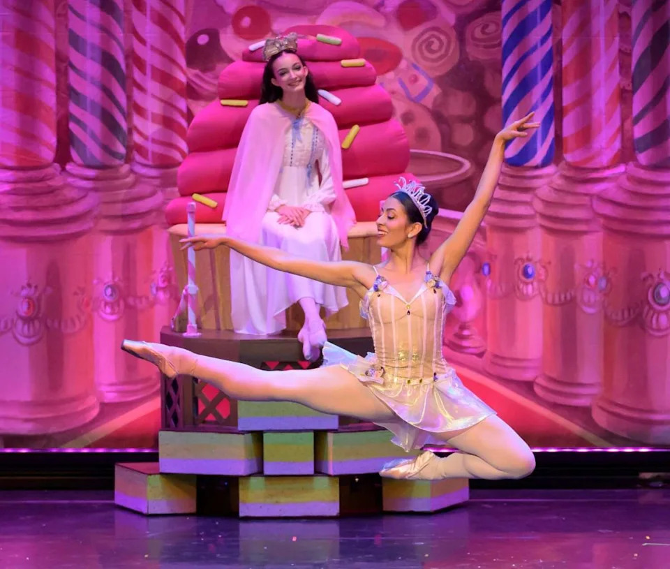 This is Carla Hernandez performing the Dewdrop in Connecticut Ballet's "The Nutcracker." (Courtesy of Bill Morgan Media/Connecticut Ballet)