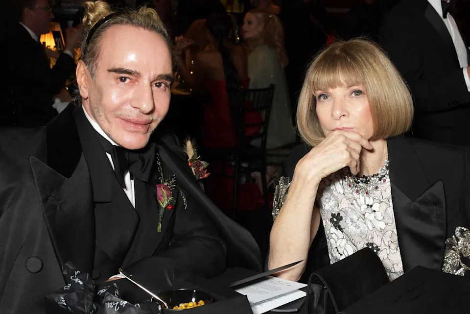 John Galliano and Anna Wintour in 2021Credit: David M. Benett/Dave Benett/Getty
